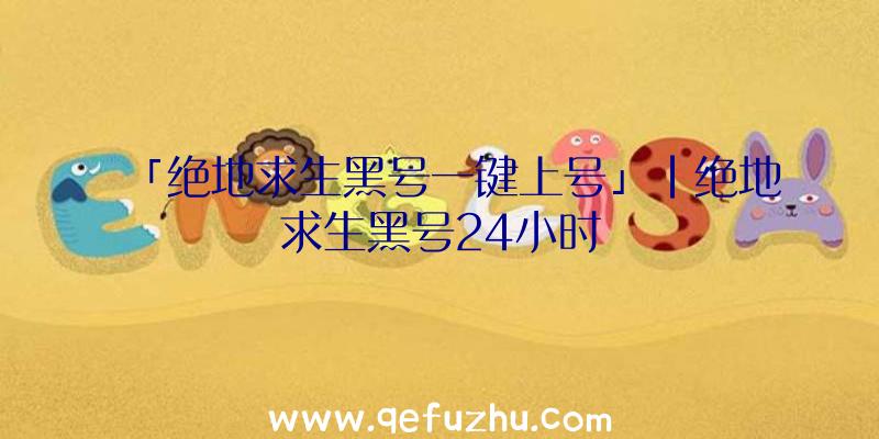 「绝地求生黑号一键上号」|绝地求生黑号24小时